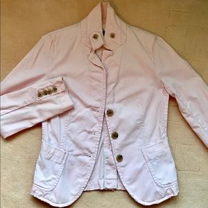 J. CREW Distressed-seam Cotton Blazer